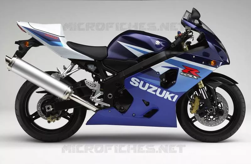 * PHOTOGRAPHIE DE COULEUR GSX-R600K5 * Suzuki MOTO 600 GSX-R 2004  GSX-R600U2K4(E2)