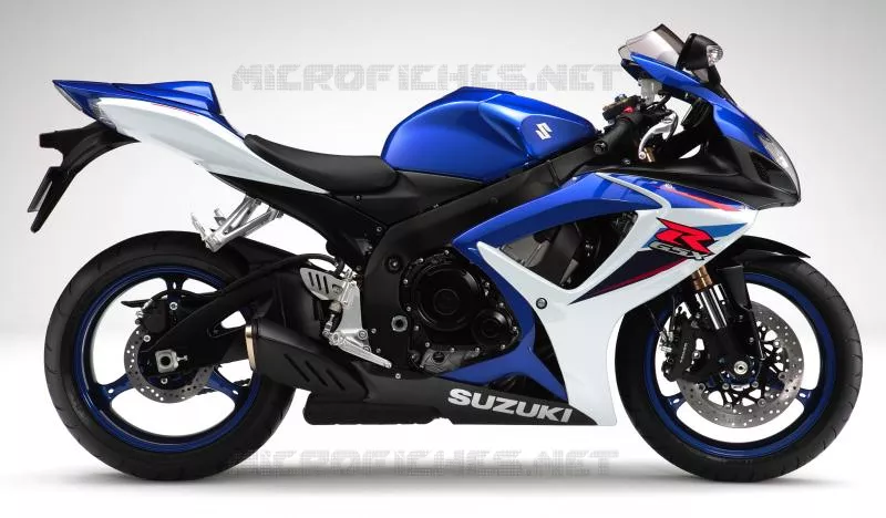 * PHOTOGRAPHIE DE COULEUR GSX-R600K7 * Suzuki MOTO 600 GSX-R 2007  GSX-R600U2K7(E2)