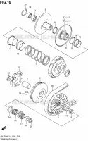 TRANSMISSION (1) MOTOR/TRANSMISSIE 125 suzuki-motorfietsen BURGMAN 2014 11000016