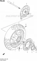 VOORWIEL (AN400ZAL4 E99) voor Suzuki BURGMAN 400 2014