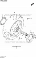 ACHTERWIEL (AN400AL5 E19) voor Suzuki BURGMAN 400 2015