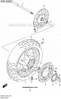 VOORWIEL (AN400AL5 E19) voor Suzuki BURGMAN 400 2015