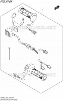 GRIP HEATER SET (OPTIONAL) (AN650L5 E03) voor Suzuki BURGMAN 650 2015