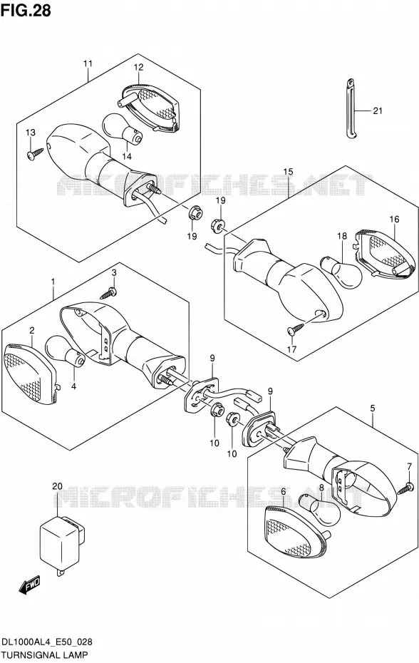 INDICATOREN Suzuki MOTO 1000 V-STROM 2014  DL1000A L4 (E50)