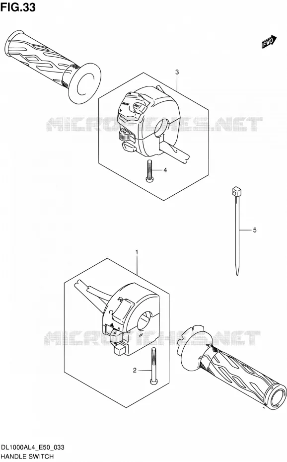 SCHAKELAARS Suzuki MOTO 1000 V-STROM 2014  DL1000A L4 (E50)