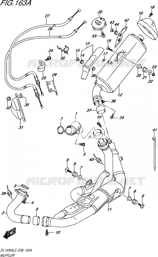 GELUIDDEMPER Suzuki MOTO 1000 V-STROM 2015  DL1000A L5 (E38)