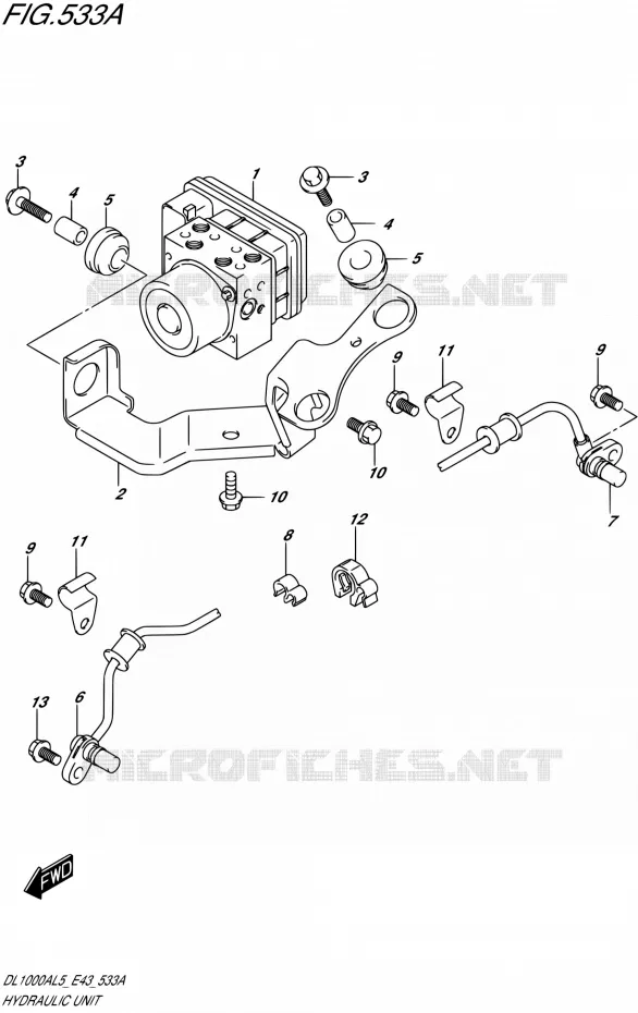 ABS Suzuki MOTO 1000 V-STROM 2015  DL1000A L5 (E43)