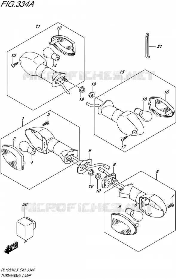 INDICATOREN Suzuki MOTO 1000 V-STROM 2015  DL1000A L5 (E43)