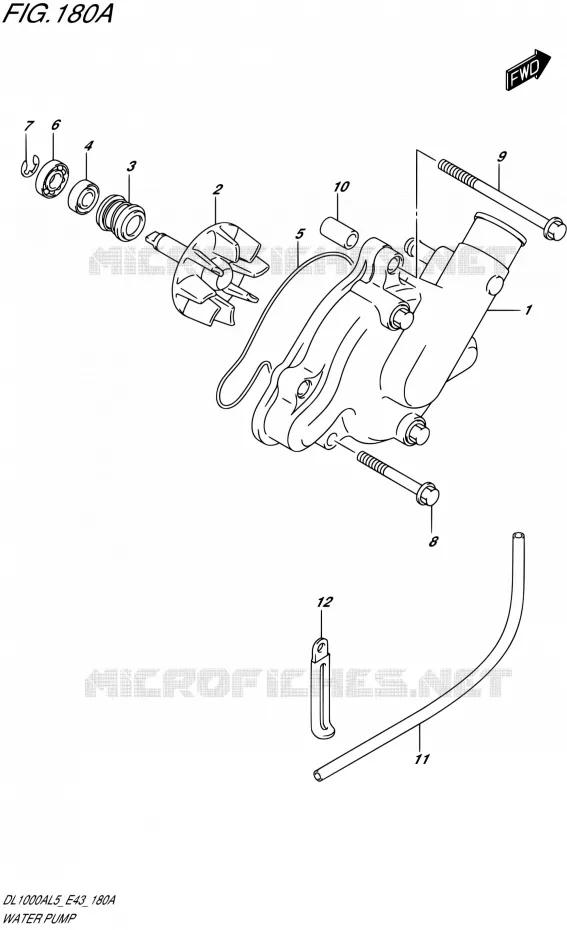 WATERPOMP Suzuki MOTO 1000 V-STROM 2015  DL1000A L5 (E43)