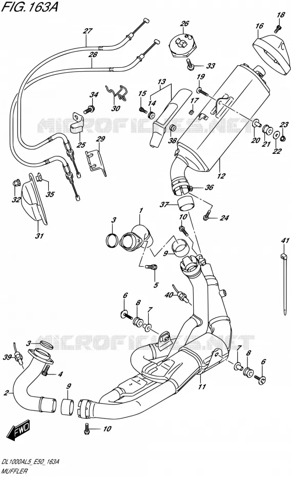 GELUIDDEMPER Suzuki MOTO 1000 V-STROM 2015  DL1000A L5 (E50)