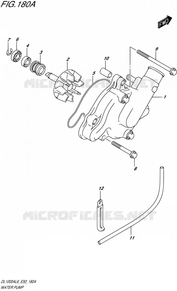 WATERPOMP Suzuki MOTO 1000 V-STROM 2016  DL1000A L6 (E50)