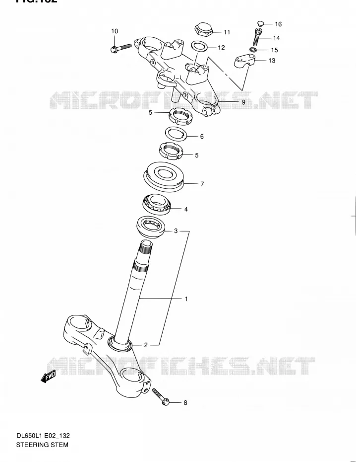 STUURKOLOM Suzuki MOTO 650 V-STROM 2011  DL650A L1 (E02,E19,E24)