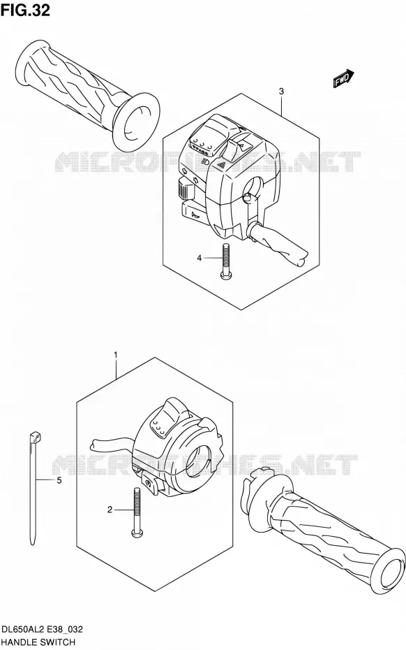 SCHAKELAARS Suzuki MOTO 650 V-STROM 2012  DL650A L2 (E38)