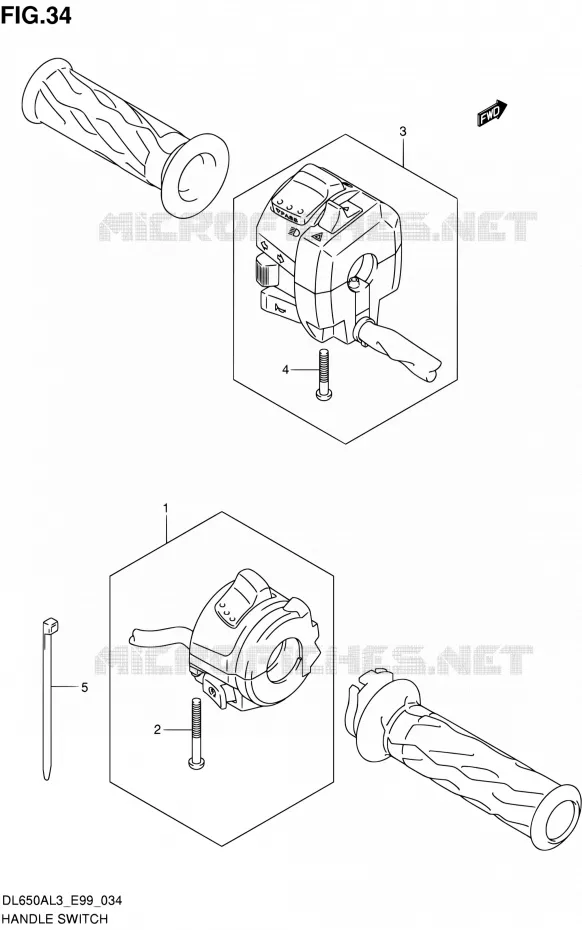 SCHAKELAARS Suzuki MOTO 650 V-STROM 2013  DL650A L3 (E99)