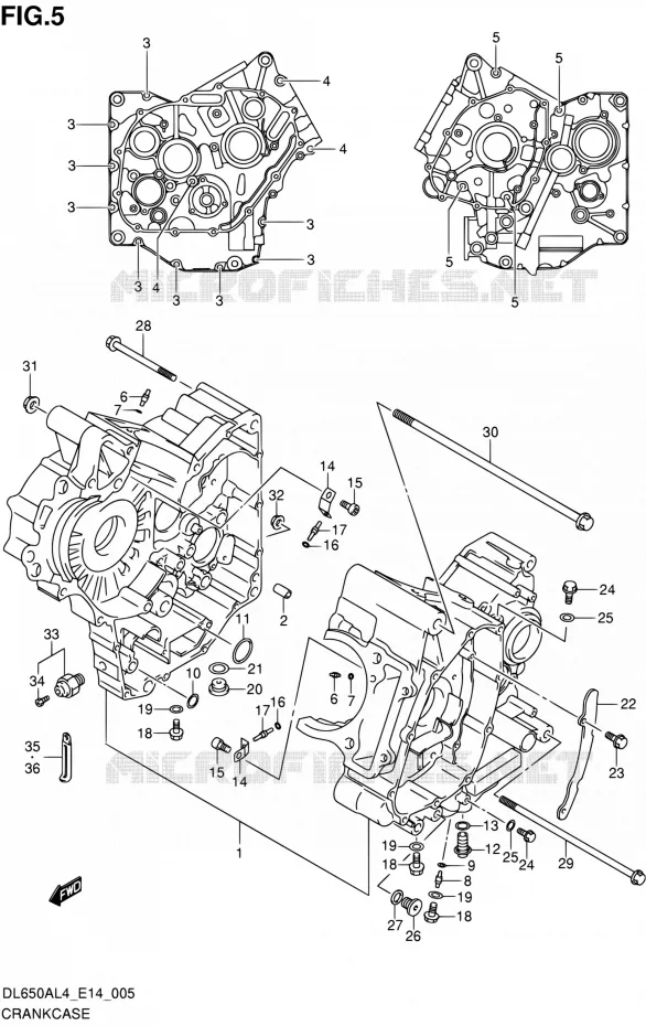 CASING Suzuki MOTO 650 V-STROM 2014  DL650A L4 (E14)