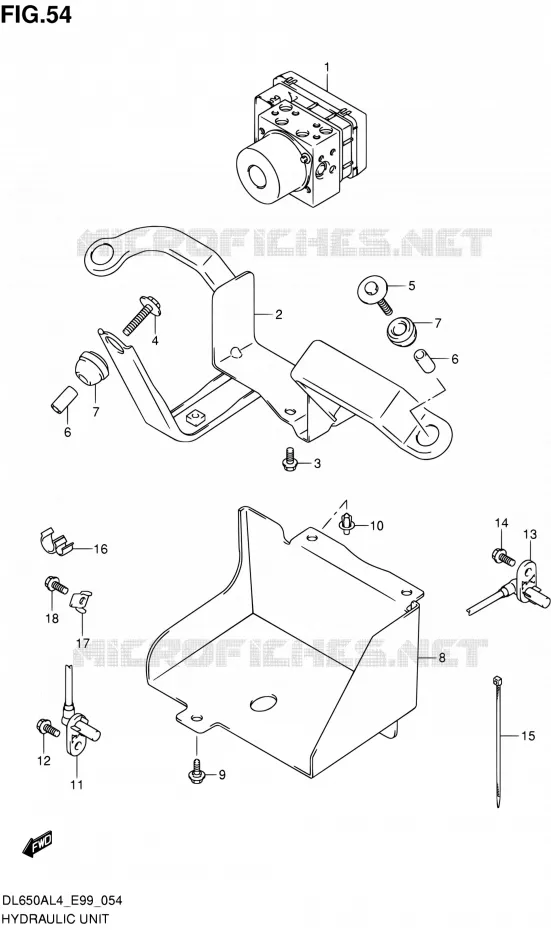 ABS Suzuki MOTO 650 V-STROM 2015  DL650A L4 (E99)