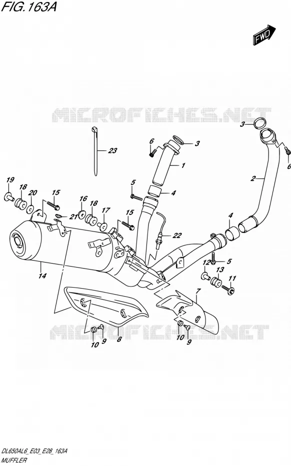 GELUIDDEMPER Suzuki MOTO 650 V-STROM 2016  DL650A L6 (E03,E28)
