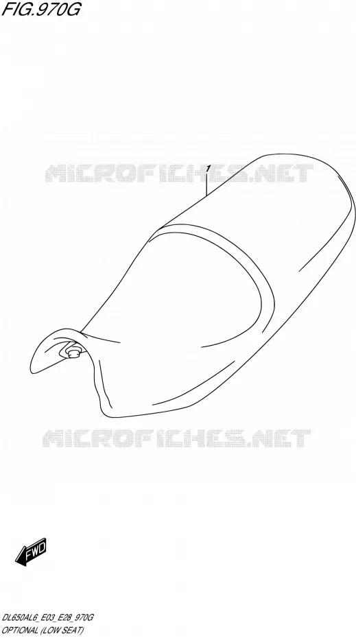 OPTIES (LOW SEAT) (DL650XAL6 E33) Suzuki MOTO 650 V-STROM 2016  DL650A L6 (E03,E28)