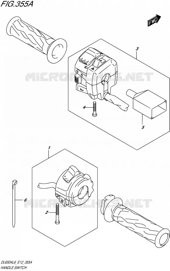SCHAKELAARS Suzuki MOTO 650 V-STROM 2016  DL650A L6 (E12)