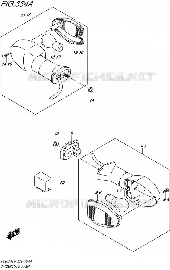 INDICATOREN Suzuki MOTO 650 V-STROM 2016  DL650A L6 (E50)