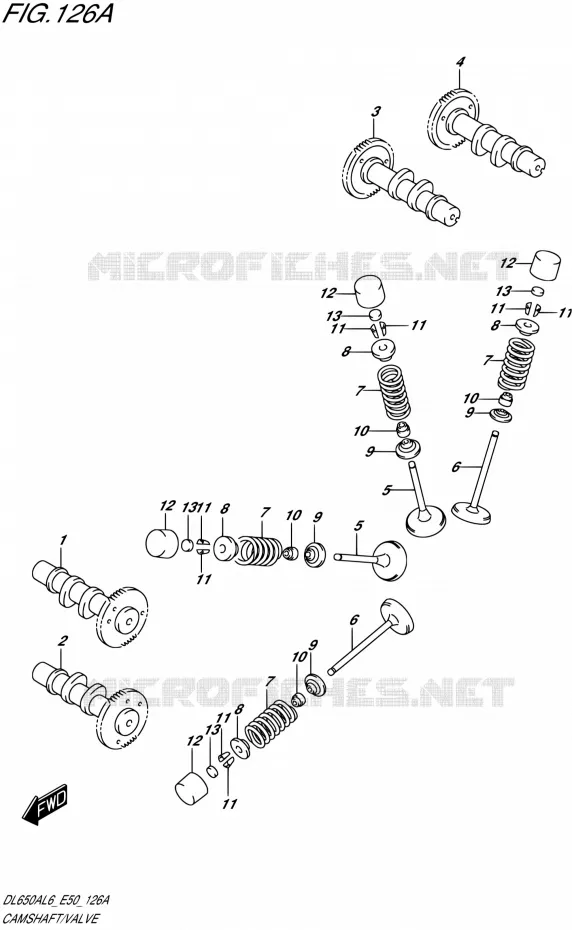 NOKKENAS - VALVES Suzuki MOTO 650 V-STROM 2016  DL650A L6 (E50)