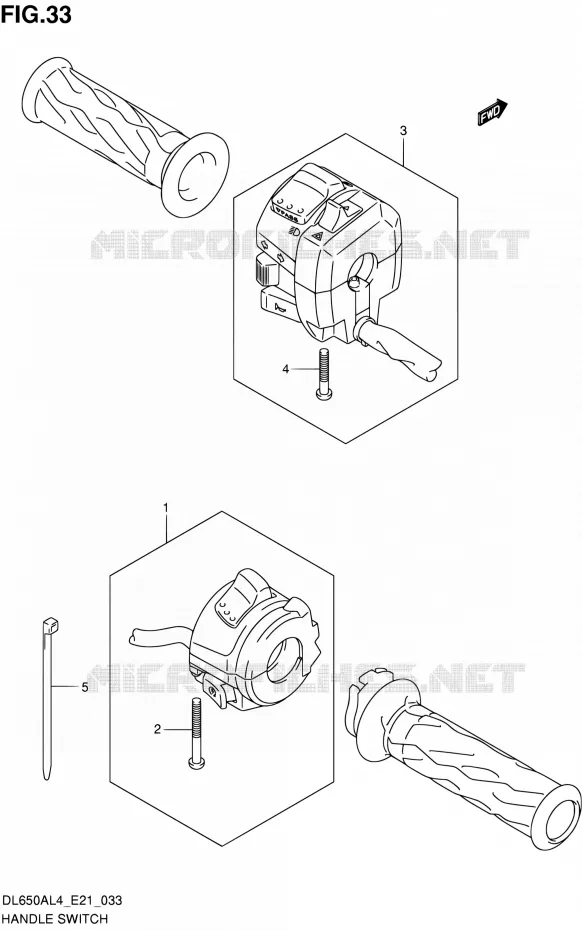 SCHAKELAARS Suzuki MOTO 650 V-STROM 2014  DL650AUE L4 (E21)
