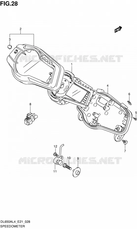 SNELHEIDSMETER Suzuki MOTO 650 V-STROM 2014  DL650AUE L4 (E21)