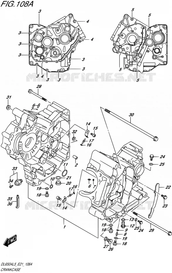 CASING Suzuki MOTO 650 V-STROM 2015  DL650AUE L5 (E21)