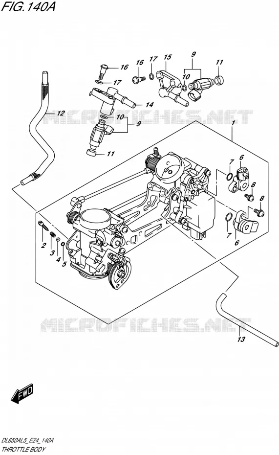 GASKLEPHUIS Suzuki MOTO 650 V-STROM 2015  DL650AUE L5 (E24)