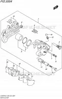 REAR CALIPER voor Suzuki V-STROM 650 2015