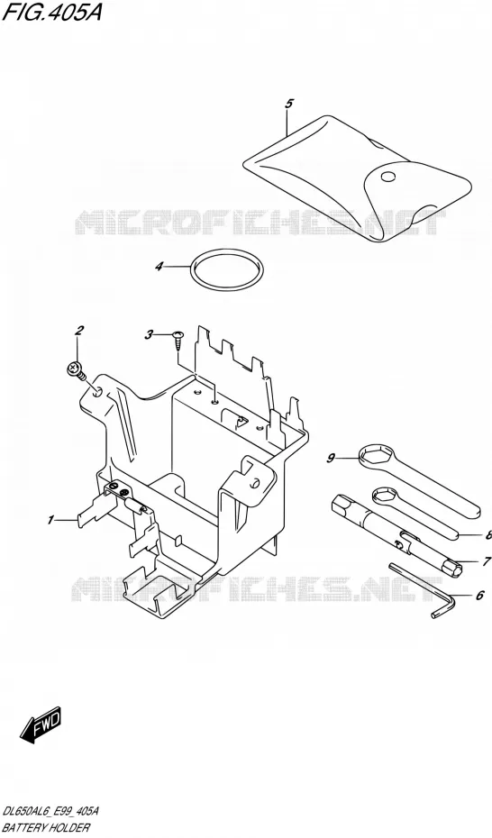 ACCU BOX - TOOLS Suzuki MOTO 650 V-STROM 2016  DL650XA L6 (E99)