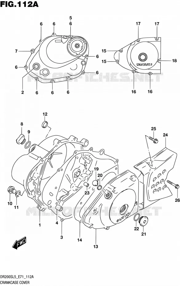CASING Suzuki MOTO 200 DR 2015  DR200S L5 (E71)