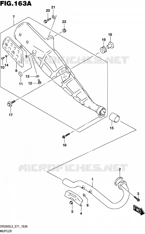 GELUIDDEMPER Suzuki MOTO 200 DR 2015  DR200S L5 (E71)
