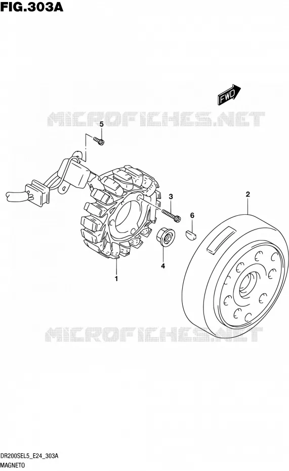 ONTSTEKING Suzuki MOTO 200 DR 2015  DR200SE L5 (E24)
