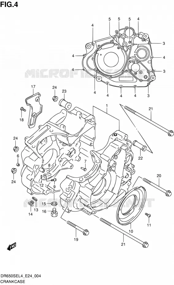 CASING Suzuki MOTO 650 DR 2014  DR650SE L4 (E24)