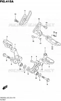 FOOTREST voor Suzuki DR 650 2016