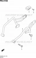ACHTER GRIP voor Suzuki DR 650 2016