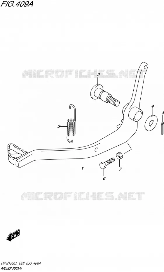 REMPEDAAL Suzuki MOTO 125 DR-Z 2015  DR-Z125L L5