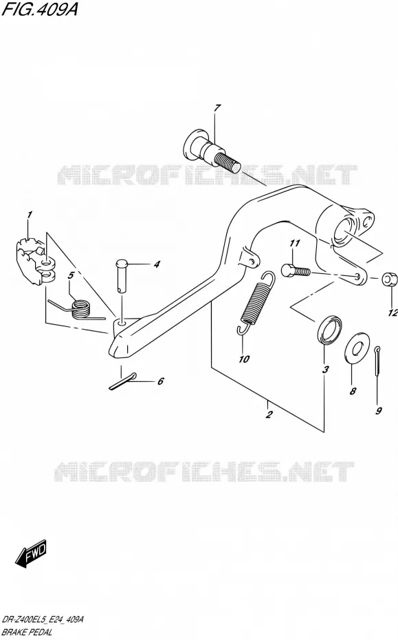 REMPEDAAL Suzuki MOTO 400 DR-Z 2015  DR-Z400E L5 (E24)