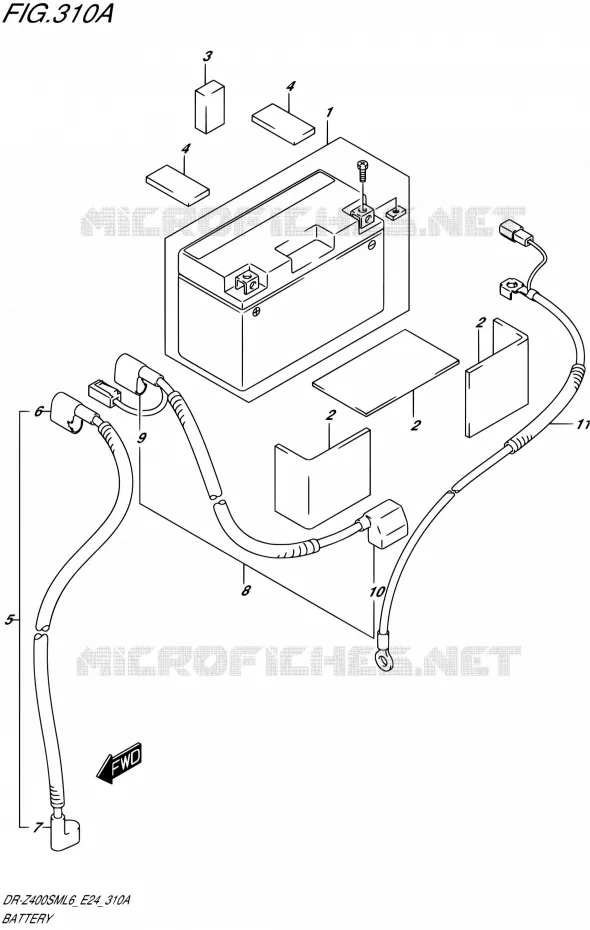 ACCU Suzuki MOTO 400 DR-Z 2016  DR-Z400SM L6 (E24)