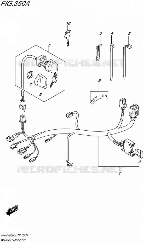 BEDRADING Suzuki MOTO 70 DR-Z 2016  DR-Z70 L6 (E19)