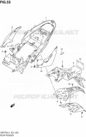 ACHTERSPATBORD voor Suzuki GSR 750 2014