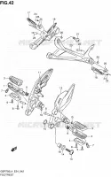FOOTREST voor Suzuki GSR 750 2014