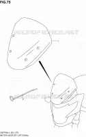 METER VISOR SET (OPTIONAL) voor Suzuki GSR 750 2014