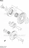 STARTMOTOR CLUTCH voor Suzuki GSR 750 2014