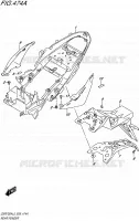ACHTERSPATBORD voor Suzuki GSR 750 2015