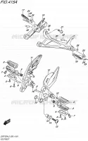FOOTREST voor Suzuki GSR 750 2015