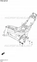 FRAME voor Suzuki GSR 750 2015