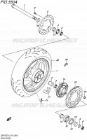 ACHTERWIEL voor Suzuki GSR 750 2014