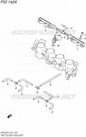 GASKLEPHUIS voor Suzuki GSR 750 2014